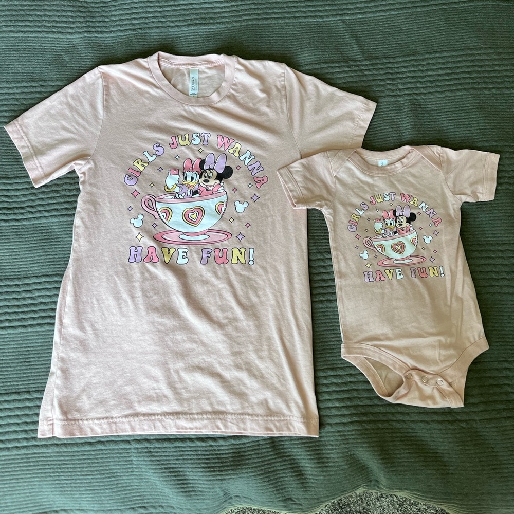 Disney Matching Mommy & Me T-Shirt/Onesie Set